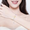 Pulseira Corações Arco-Íris estilo Pandora - SCB158