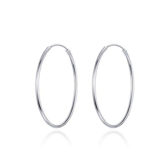 Brinco Argolas Linha Simples estilo Pandora - SCE710  Clique na imagem para fechar