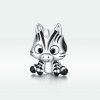 Charm Zebra de desenho animado estilo Pandora - BSC387