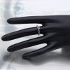 Heart Anel PANDORA de Prata with golden red synthetic ruby - 190896SGR