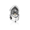 Charm PANDORA de Prata e Ouro Eu te Amo - 791247CZ