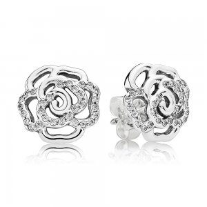 Brinco PANDORA Rosa Brilhante - 290575CZ Brinco PANDORA Rosa Brilhante - 290575CZ