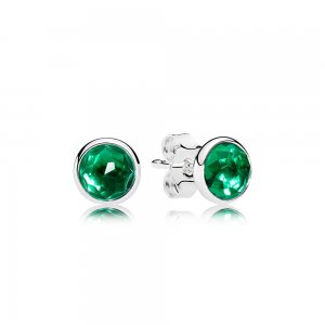 Brinco PANDORA Gota de Cristal Verde Maio - 290738NRG Brinco PANDORA Gota de Cristal Verde Maio - 290738NRG