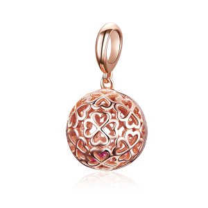 Pendente Trevo de movimento estilo Pandora Rose - SCC1127 Pendente Trevo de movimento estilo Pandora Rose - SCC1127