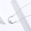 Colar Estrela offset círculo estilo Pandora - SCN382