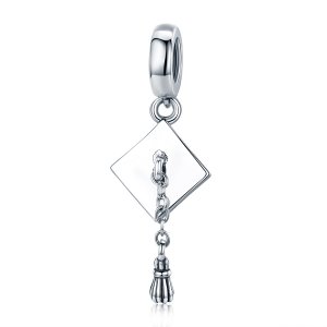 Charm Pendente Graduation Trencher Cap estilo Pandora - SCC459 Charm Pendente Graduation Trencher Cap estilo Pandora - SCC459