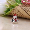 Charm berloques Pandora de prata Boneco de neve