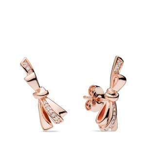 Brincos Petit Laço Pandora Rose - 287234CZ