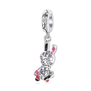 Charm Pendente Cyberpunk - Coelho Mecânico estilo Pandora - SCC1841