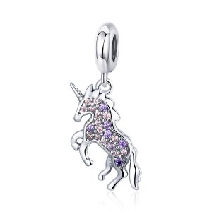 Charm Pendente Unicórnio estilo Pandora - SCC996 Charm Pendente Unicórnio estilo Pandora - SCC996
