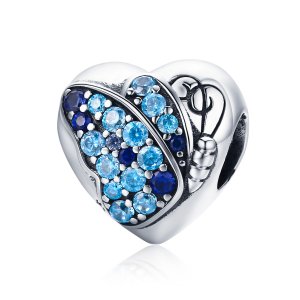 Charm Amor de borboleta estilo Pandora - SCC653 Charm Amor de borboleta estilo Pandora - SCC653
