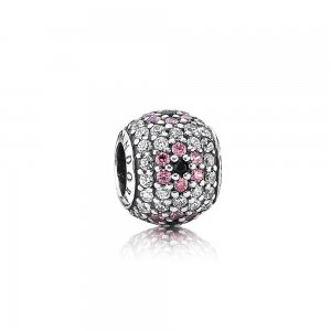 Charm PANDORA de Prata Pavê de Zircônias Flor - 791129CZ Charm PANDORA de Prata Pavê de Zircônias Flor - 791129CZ