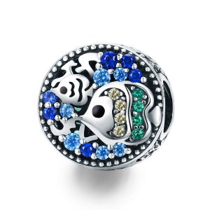 Charm Peixes coloridos do mundo subaquático estilo Pandora - SCC764 Charm Peixes coloridos do mundo subaquático estilo Pandora - SCC764