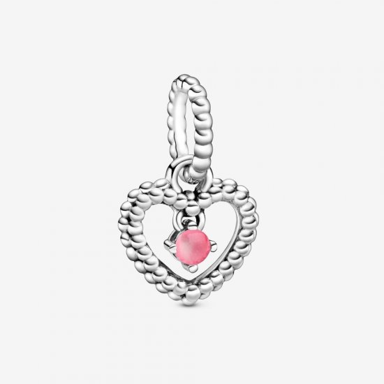 Charm Pendente Coração Esferas Pink - Mês De Outubro - 798854C09  Clique na imagem para fechar