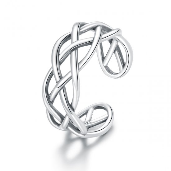 Anel Textura Tecida life Pandora - SCR675  Clique na imagem para fechar