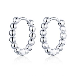 Brinco Argolas Bola pequena estilo Pandora - SCE807-A