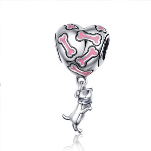 Charm Pendente Filhote fofo estilo Pandora - SCC1199 Charm Pendente Filhote fofo estilo Pandora - SCC1199