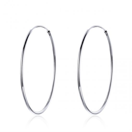 Brinco Argolas Argola grande estilo Pandora - SCE598  Clique na imagem para fechar