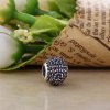 Charm Pandora de prata Gotículas cintilantes