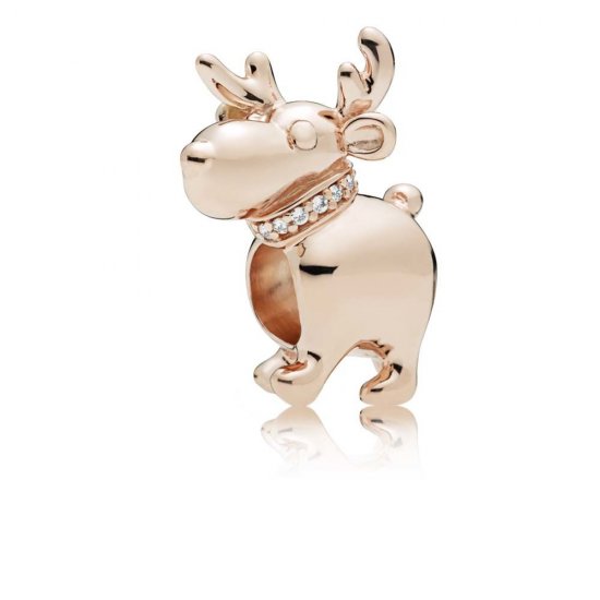 Charm berloques PANDORA Rose™ Rena Do Papai Noel  Clique na imagem para fechar