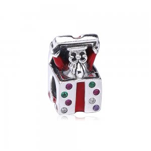 Charm berloques Pandora de prata Caixa de presente