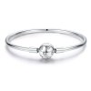 Bracelete estilo Pandora Rígido Coração quieto - SCB144 Bracelete estilo Pandora Rígido Coração quieto - SCB144