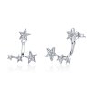 Brincos Petit Estrelas estilo Pandora - SCE448 Brincos Petit Estrelas estilo Pandora - SCE448