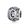Charm Flores com orifícios, letra Q estilo Pandora - SCC1444-Q Charm Flores com orifícios, letra Q estilo Pandora - SCC1444-Q