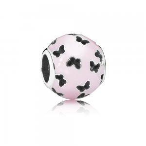 Charm PANDORA Vazado Mini Borboletas - 791483EN68 Charm PANDORA Vazado Mini Borboletas - 791483EN68
