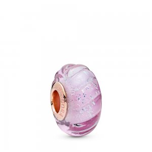 Charm Sulcos brilhantes Pandora Rosa - 788107 Charm Sulcos brilhantes Pandora Rosa - 788107