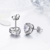 Brincos Petit Corações brilhantes estilo Pandora - SCE059