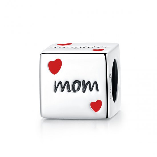 Charm Dados da Família do Amor estilo Pandora - SCC1672  Clique na imagem para fechar