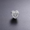 Charm PANDORA Mickey & Minnie Coração Brilhante - 792049CZ