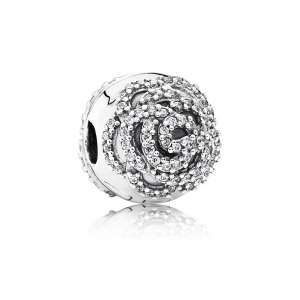 Clipe PANDORA Rosa Brilhante - 791529CZ Clipe PANDORA Rosa Brilhante - 791529CZ
