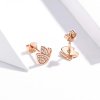 Brincos Petit Borboleta estilo Pandora Rose - SCE776