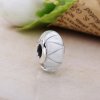 Charm PANDORA de Prata e Muranco Branco Triângulos - 790921