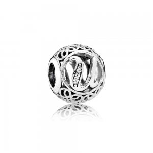 Charm PANDORA Alfabeto Vintage Letra U - 791865CZ Charm PANDORA Alfabeto Vintage Letra U - 791865CZ