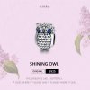 Charm Coruja Brilhante estilo Pandora - SCC1607