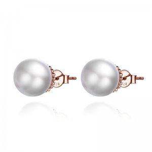Brincos Petit Pérola estilo Pandora Rose - SCE609 Brincos Petit Pérola estilo Pandora Rose - SCE609