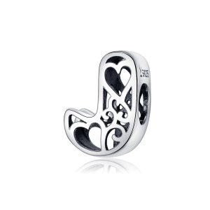 Charm Letra mágica J estilo Pandora - SCC1229-J Charm Letra mágica J estilo Pandora - SCC1229-J