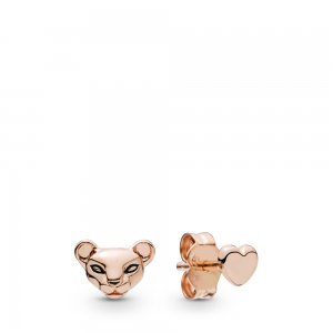 Brincos Petit Princesa Leão & Coração Pandora Rose - 288022EN16