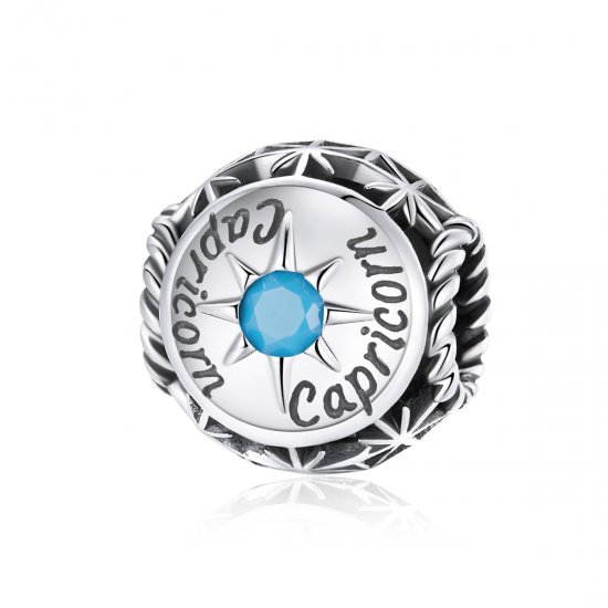 Charm Capricórnio Brilhante estilo Pandora - SCC1725-10  Clique na imagem para fechar