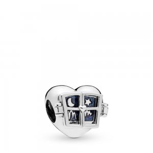 Charm Coração da janela Pandora - 798006EN63 Charm Coração da janela Pandora - 798006EN63