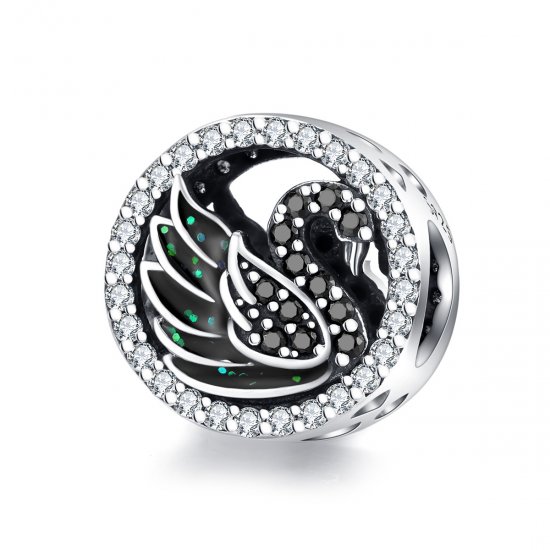 Charm Cisne Negro life Pandora - SCC1342  Clique na imagem para fechar
