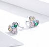 Brincos Petit Amor colorido estilo Pandora - SCE890