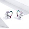 Brincos Petit Preguiça em Forma de Coração estilo Pandora - SCE885