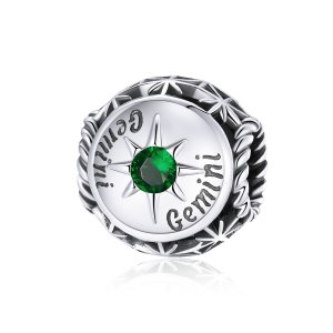 Charm Shining Gemini estilo Pandora - SCC1725-7 Charm Shining Gemini estilo Pandora - SCC1725-7