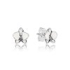 Brinco PANDORA Orquídea Branca - Flor da Pureza do Amor - 290749EN12