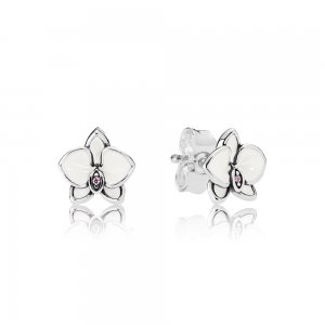 Brinco PANDORA Orquídea Branca - Flor da Pureza do Amor - 290749EN12