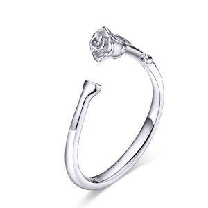 Anel Flor rosa life Pandora - BSR065 Anel Flor rosa life Pandora - BSR065
